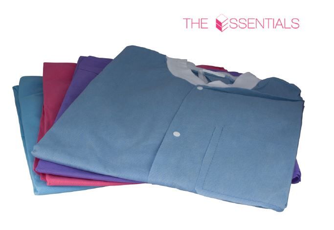 House Brand DLJ-SBL Essentials Dental Lab Coat Sky Blue Large SMS Fabric 10/Pk House Brand DLJ-SBL Essentials Dental Lab Coat Sky Blue Large SMS Fabric 10/Pk